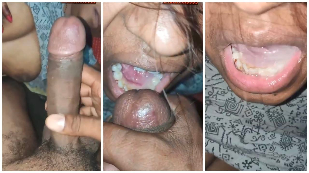 बॉयफ्रेंड ने लवडा हलवून गर्लफ्रेंडच्या तोंडात मलई दिली