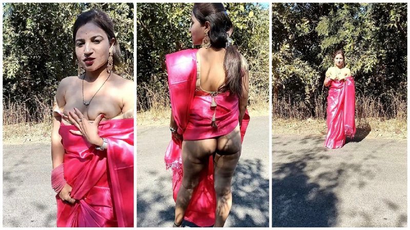 मराठी आंटी रस्त्यावर पुच्ची आणि गांड दाखवते